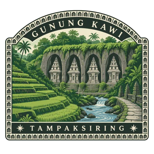 Gunung Kawi travel stamp