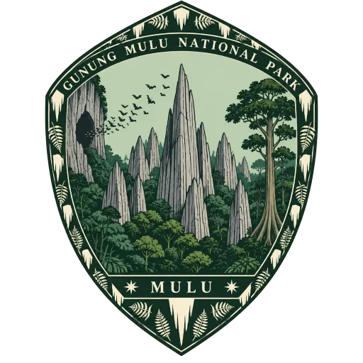 Gunung Mulu National Park travel stamp