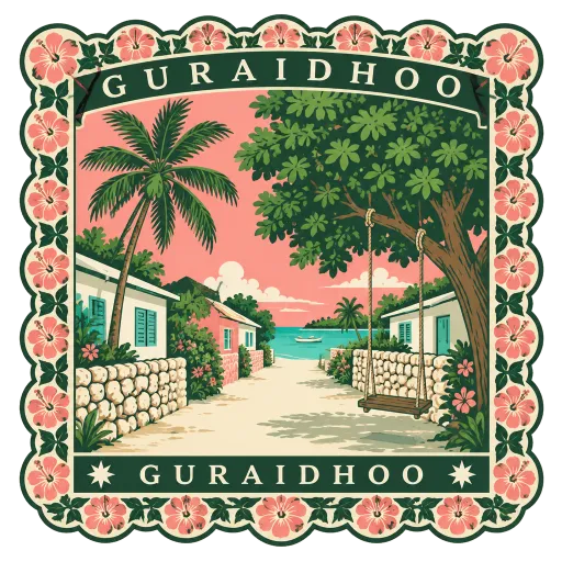 Guraidhoo travel stamp