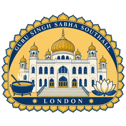 Gurdwara Sri Guru Singh Sabha Southall travel stamp