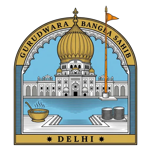 Gurudwara Bangla Sahib travel stamp
