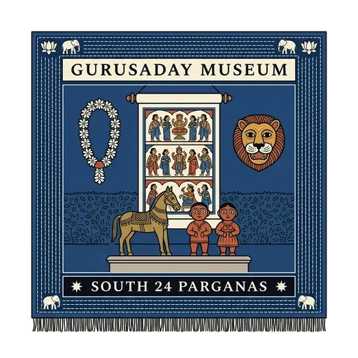 Gurusaday Museum travel stamp