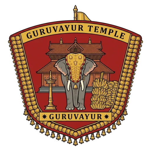 Guruvayur Temple travel stamp
