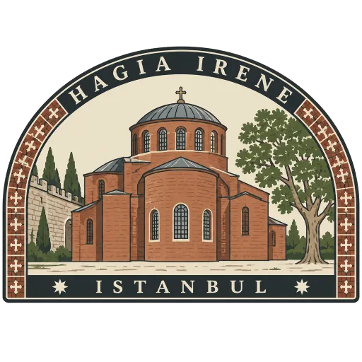 Hagia Irene travel stamp