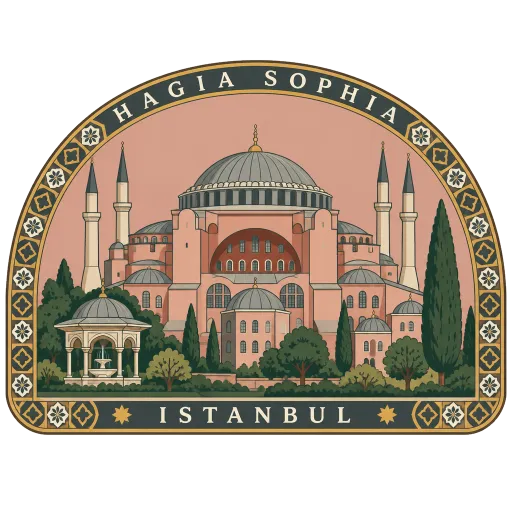 Hagia Sophia travel stamp
