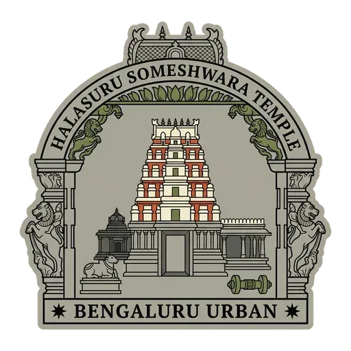 Halasuru Someshwara Temple travel stamp