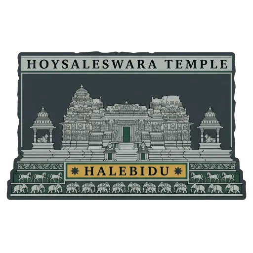 Hoysaleswara Temple travel stamp