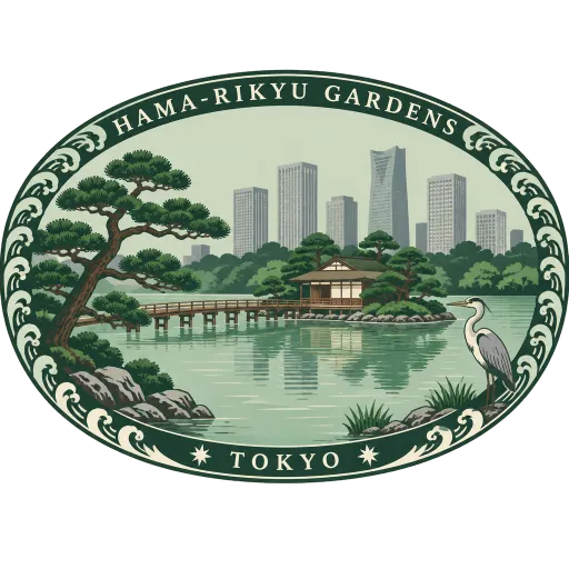Hama-rikyū Gardens travel stamp