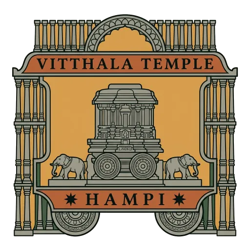Vitthala Temple travel stamp