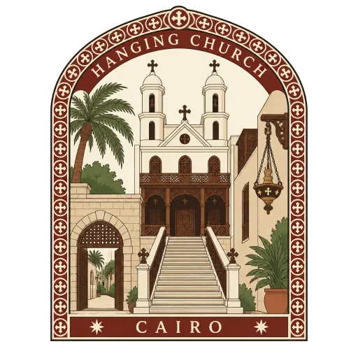 Hanging Church travel stamp