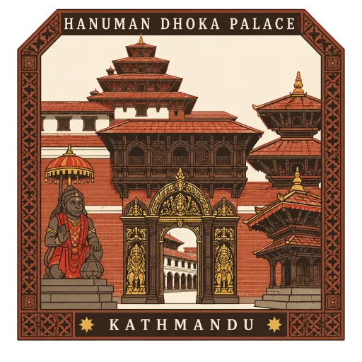 Hanuman Dhoka Palace travel stamp
