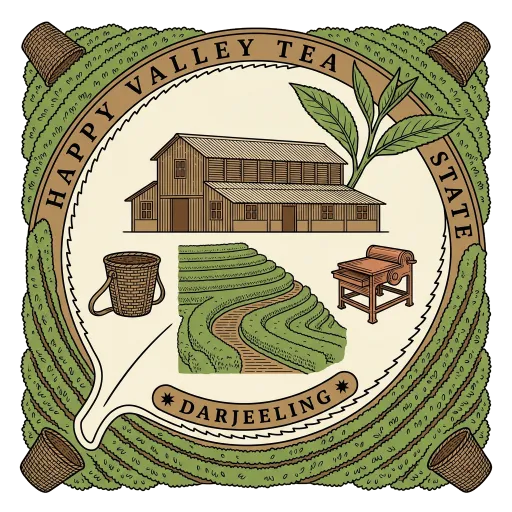 Happy Valley Tea Estate travel stamp