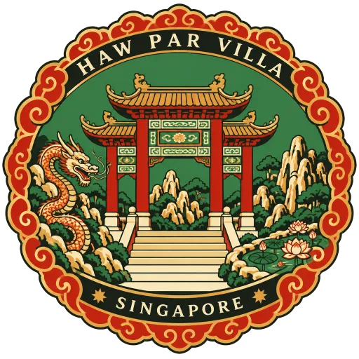 Haw Par Villa travel stamp