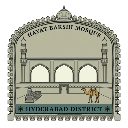 Hayat Bakshi Mosque travel stamp
