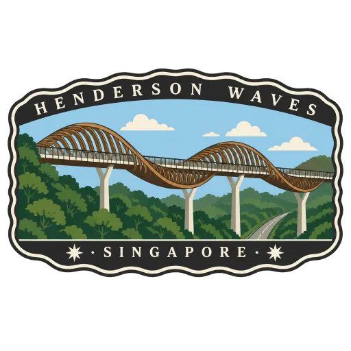 Henderson Waves travel stamp