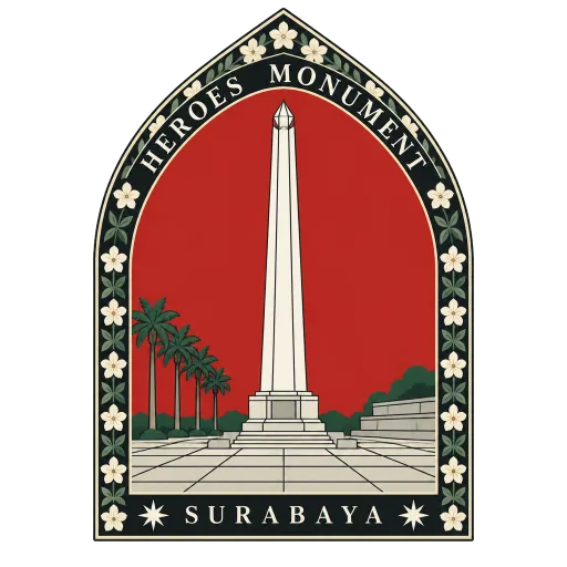Heroes Monument travel stamp