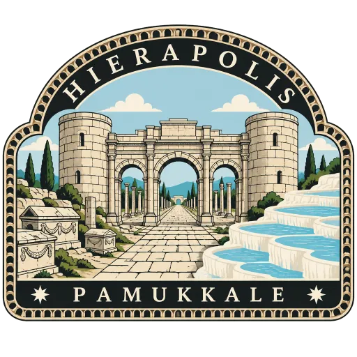 Hierapolis travel stamp