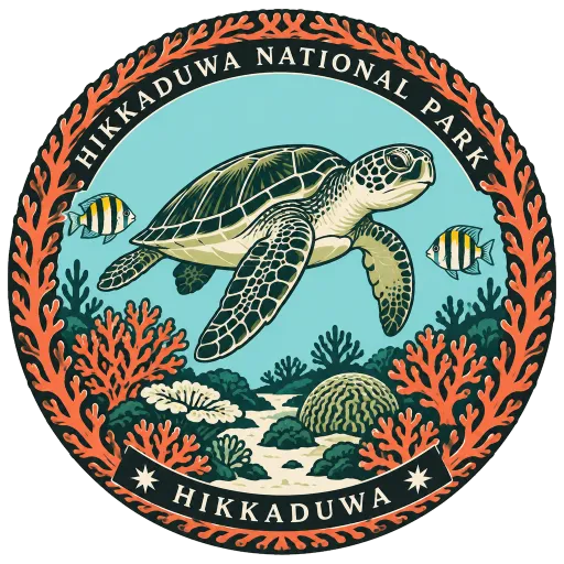 Hikkaduwa National Park travel stamp