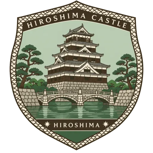 Hiroshima Castle travel stamp
