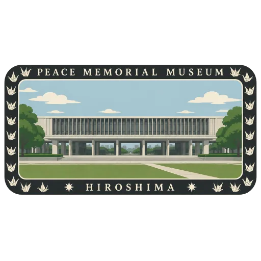 Hiroshima Peace Memorial Museum travel stamp