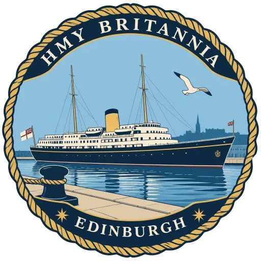 HMY Britannia travel stamp
