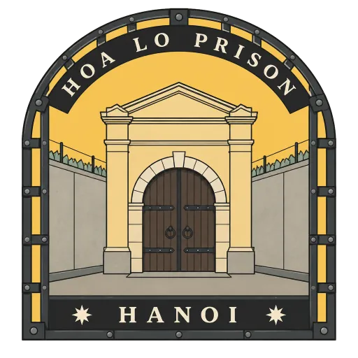 Hoa Lo Prison travel stamp