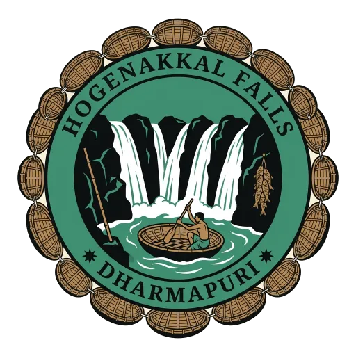 Hogenakkal Falls travel stamp