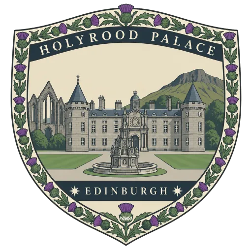 Holyrood Palace travel stamp