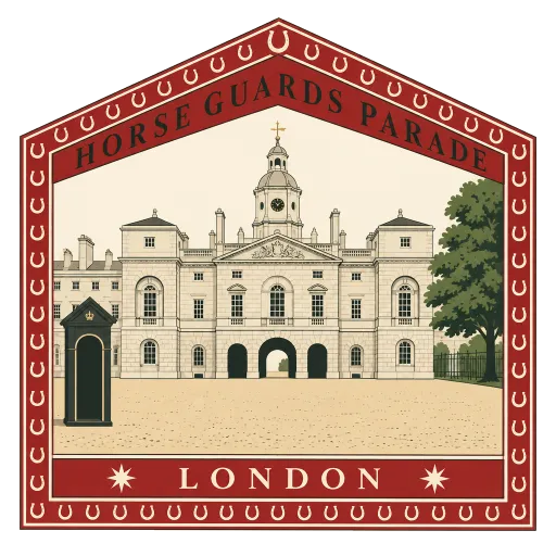 Horse Guards Parade travel stamp
