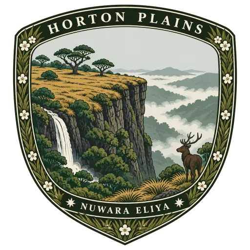 Horton Plains National Park travel stamp