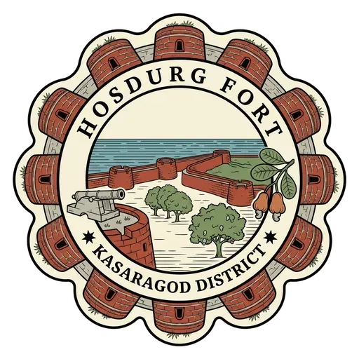 Hosdurg Fort travel stamp