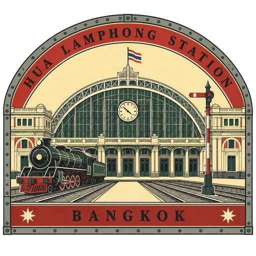 Hua Lamphong Station travel stamp