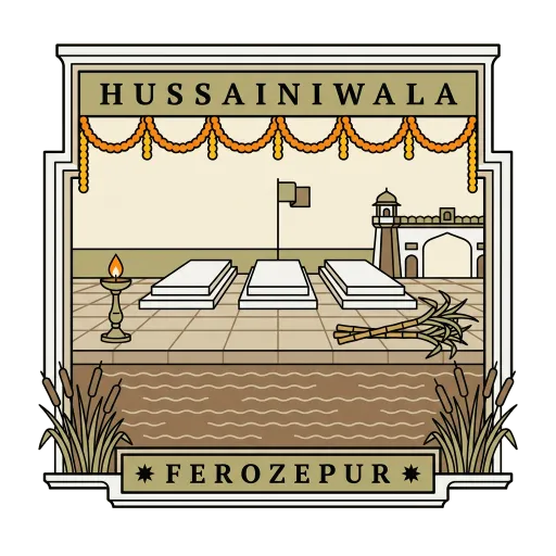 Hussainiwala travel stamp
