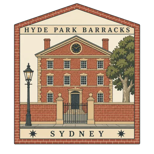 Hyde Park Barracks travel stamp