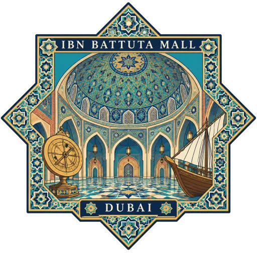 Ibn Battuta Mall travel stamp