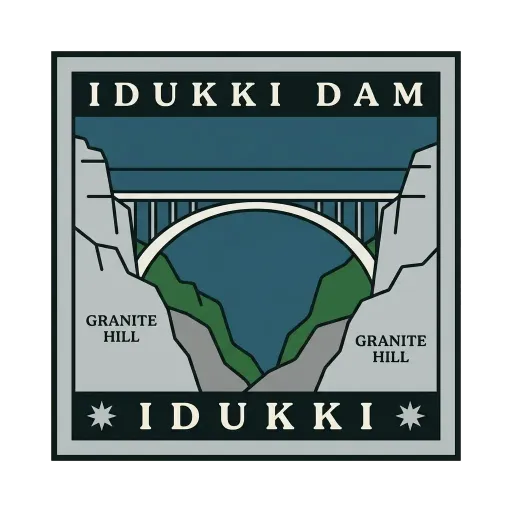 Idukki Dam travel stamp