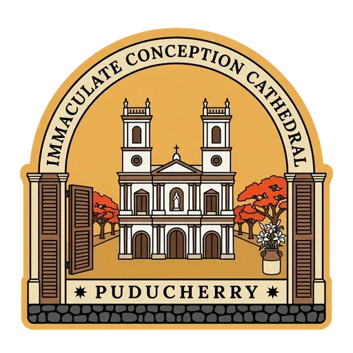 Immaculate Conception Cathedral travel stamp