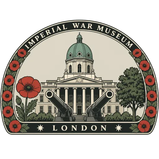 Imperial War Museum London travel stamp
