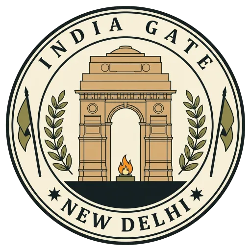 India Gate travel stamp
