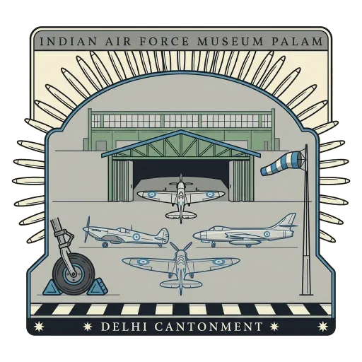 Indian Air Force Museum Palam travel stamp