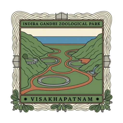 Indira Gandhi Zoological Park travel stamp