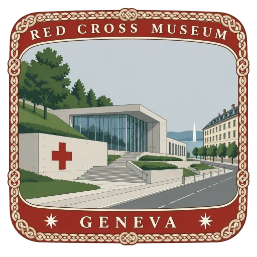International Red Cross and Red Crescent Museum travel stamp