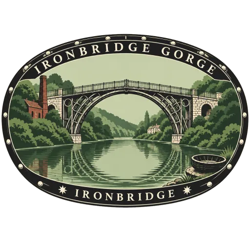 Ironbridge Gorge travel stamp