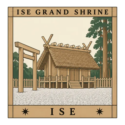 Ise Grand Shrine travel stamp