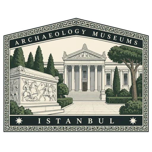 Istanbul Archaeology Museums travel stamp