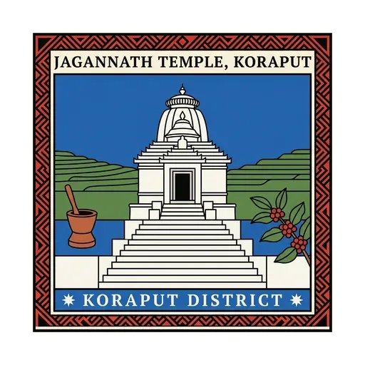 Jagannath Temple, Koraput travel stamp