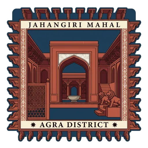 Jahangiri Mahal travel stamp