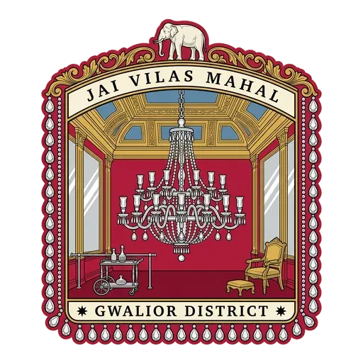 Jai Vilas Mahal travel stamp