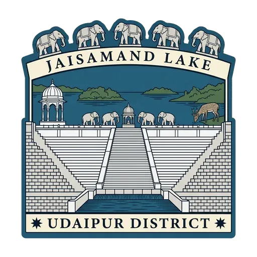 Jaisamand Lake travel stamp