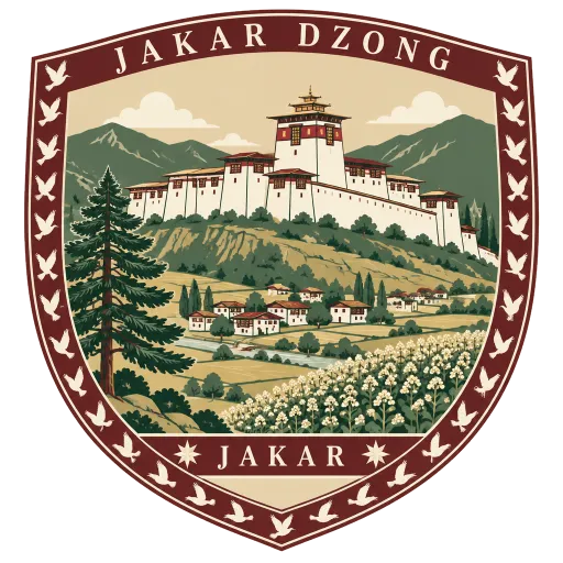 Jakar Dzong travel stamp